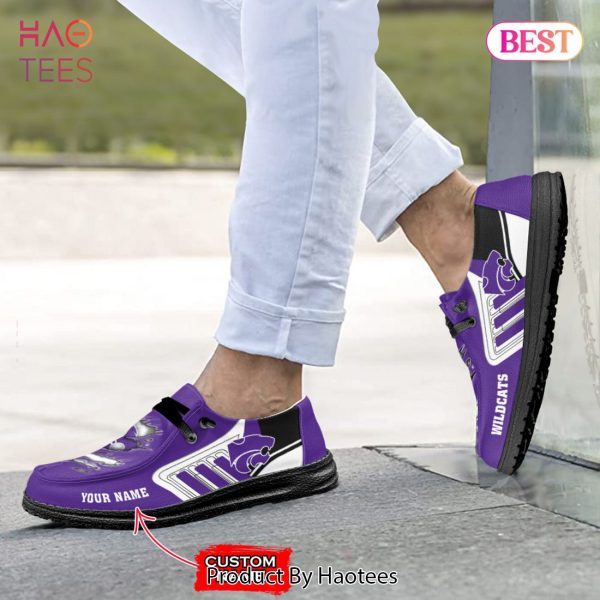 NCAA Kansas State Wildcats Custom Name Hey Dude Shoes
