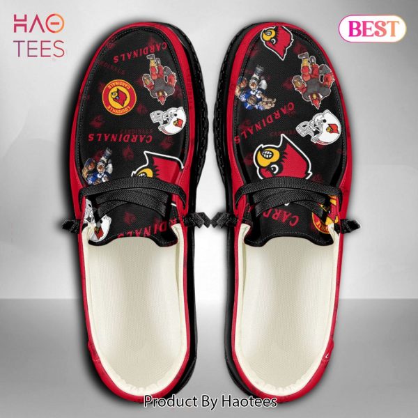 NCAA Louisville Cardinals Custom Name Hey Dude Shoes
