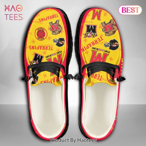 NCAA Maryland Terrapins Custom Name Hey Dude Shoes
