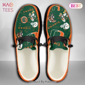 NCAA Miami Hurricanes Custom Name Hey Dude Shoes