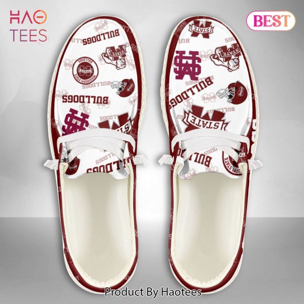 NCAA Mississippi State Bulldogs Custom Name Hey Dude Shoes