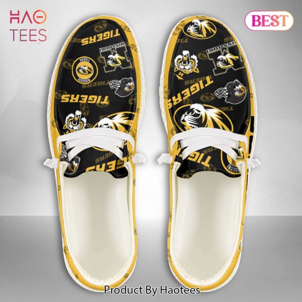 NCAA Missouri Tigers Custom Name Hey Dude Shoes