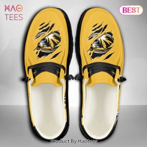 NCAA Missouri Tigers Custom Name Hey Dude Shoes