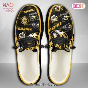 NCAA Missouri Tigers Custom Name Hey Dude Shoes