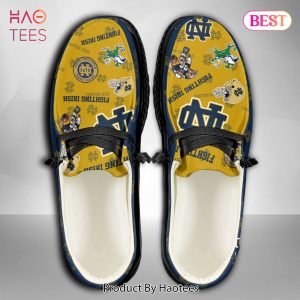 NCAA Notre Dame Fighting Irish Custom Name Hey Dude Shoes