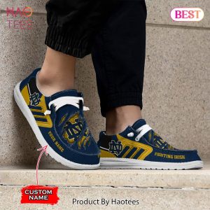 NCAA Notre Dame Fighting Irish Custom Name Hey Dude Shoes