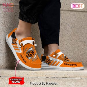 NCAA Oklahoma State Cowboys Custom Name Hey Dude Shoes