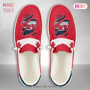 NCAA Ole Miss Rebels Custom Name Hey Dude Shoes