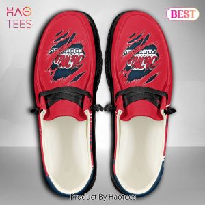 NCAA Ole Miss Rebels Custom Name Hey Dude Shoes
