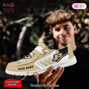 NCAA Purdue Boilermakers Custom Name Hey Dude Shoes
