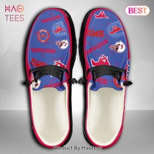 NCAA SMU Mustangs Custom Name Hey Dude Shoes