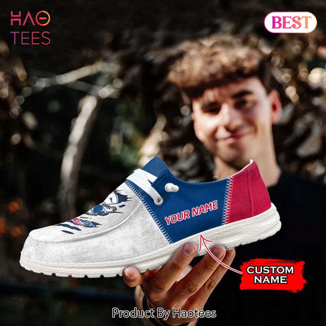 NCAA South Alabama Jaguars Custom Name Hey Dude Shoes NCAA South Alabama Jaguars Custom Name Hey Dude Shoes