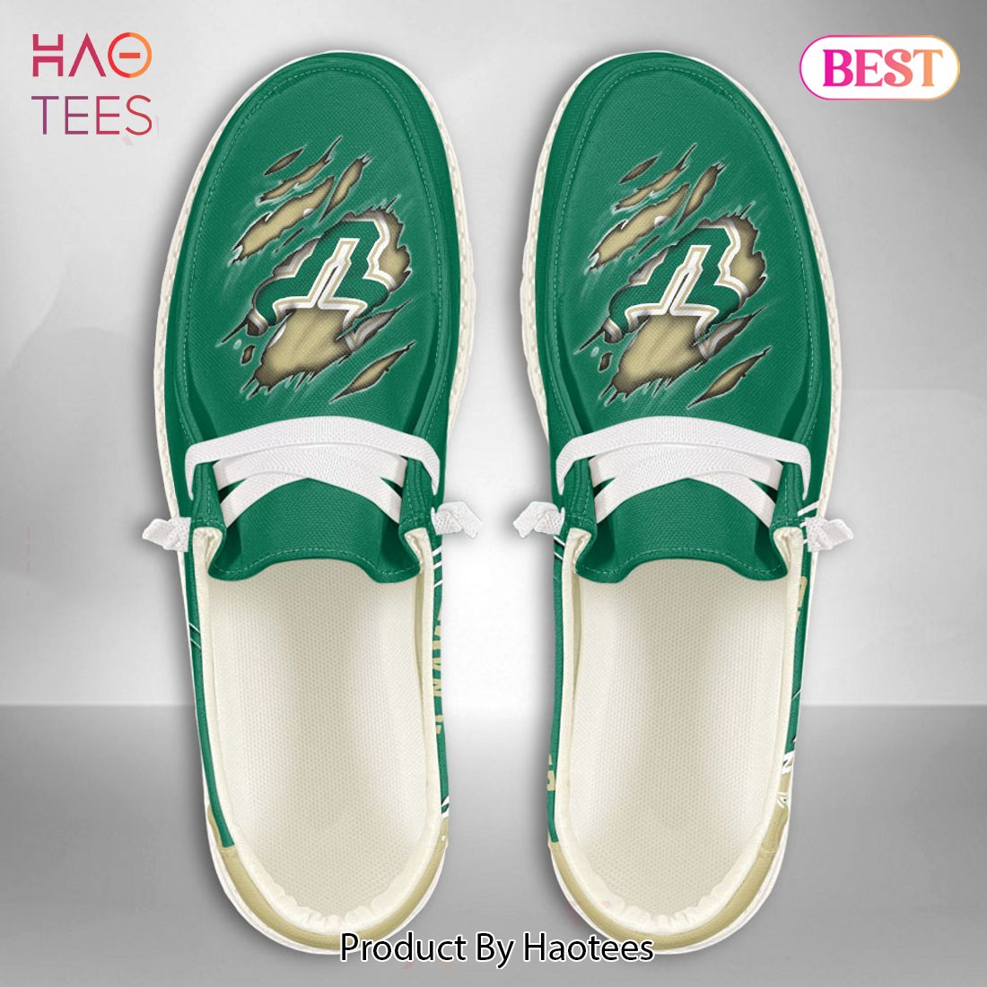 NCAA South Florida Bulls Custom Name Hey Dude Shoes