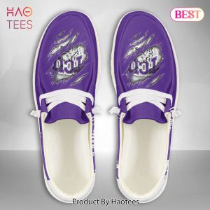 NCAA TCU Horned Frogs Custom Name Hey Dude Shoes