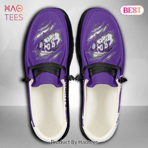 NCAA TCU Horned Frogs Custom Name Hey Dude Shoes