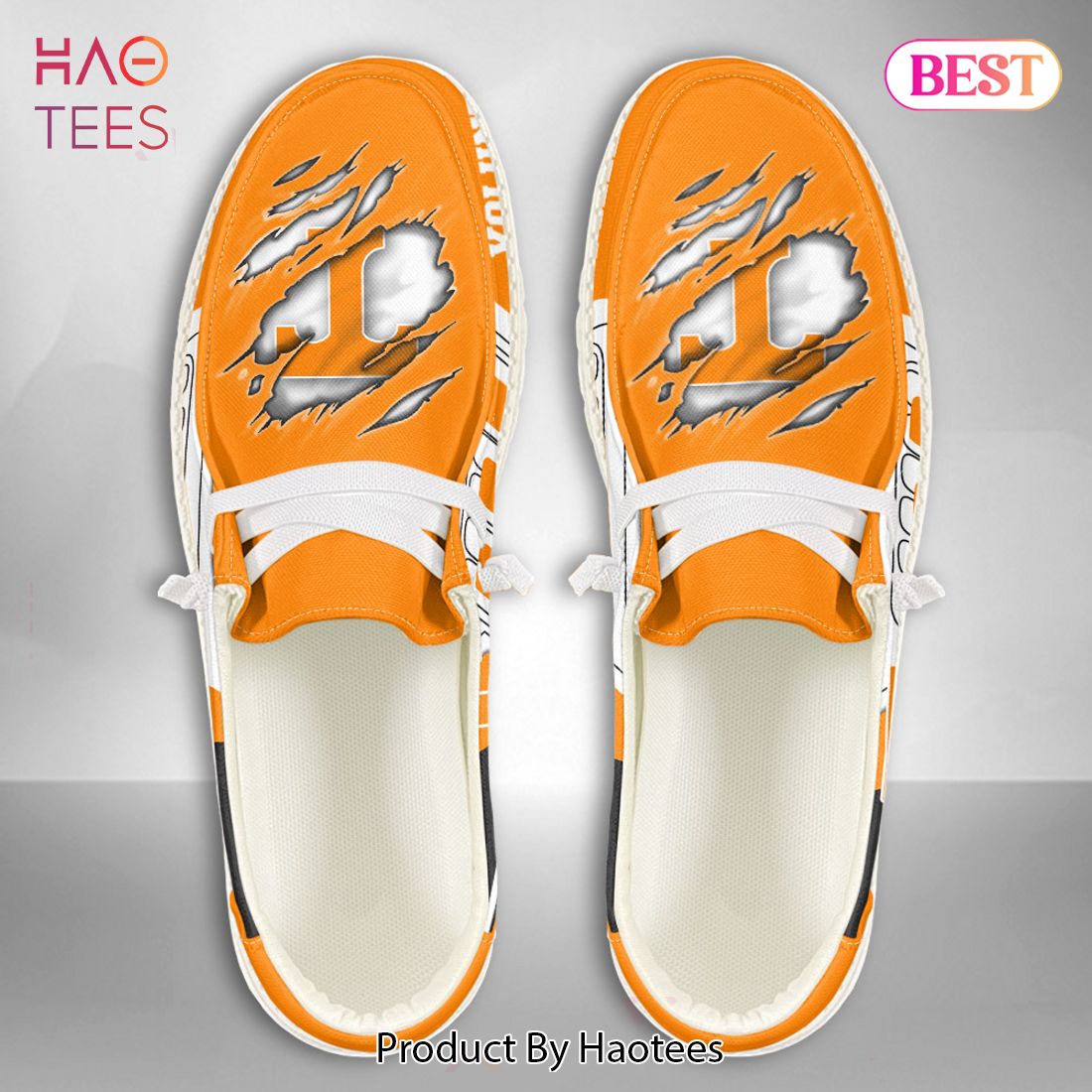 NCAA Tennessee Volunteers Custom Name Hey Dude Shoes NCAA Tennessee Volunteers Custom Name Hey Dude Shoes
