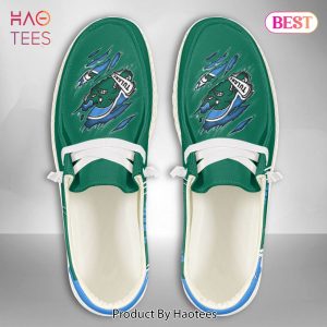 NCAA Tulane Green Wave Custom Name Hey Dude Shoes