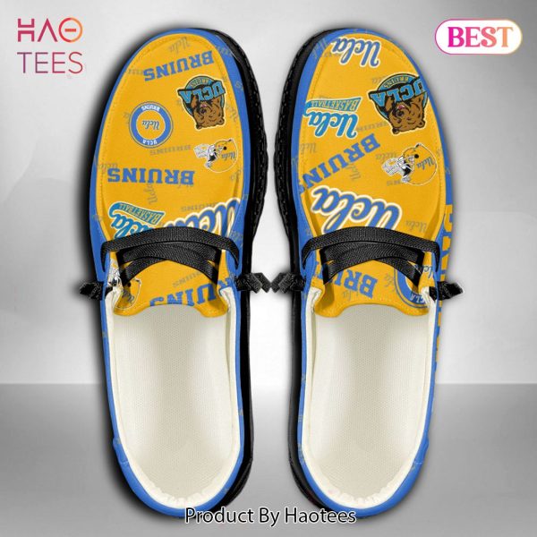 NCAA UCLA Bruins Custom Name Hey Dude Shoes