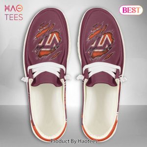 NCAA Virginia Tech Hokies Custom Name Hey Dude Shoes