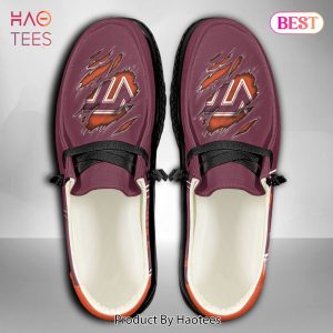 NCAA Virginia Tech Hokies Custom Name Hey Dude Shoes