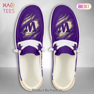 NCAA Washington Huskies Custom Name Hey Dude Shoes