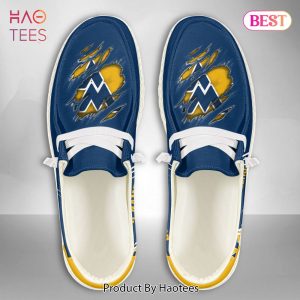 NCAA West Virginia Mountaineers Custom Name Hey Dude Shoes