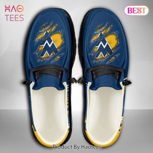 NCAA West Virginia Mountaineers Custom Name Hey Dude Shoes
