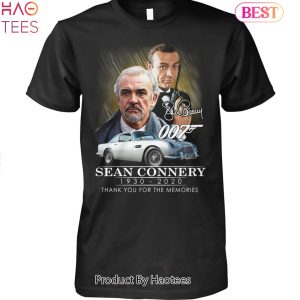 NEW 007 Sean Connery 1930-2020 Thank You For The Memories Unisex T-Shirt