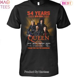 NEW 54 Years 1970-2024 Queen Thank You For The Memories Unisex T-shirt