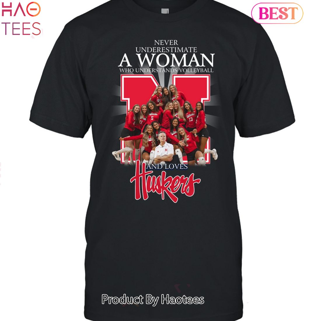 NEW A Woman Love Nebraska Cornhuskers Unisex T-Shirt