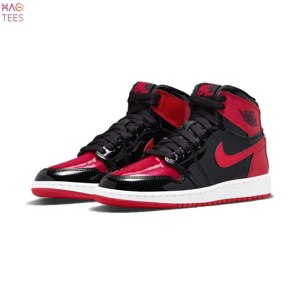 NEW Air Jordan 1 Retro High OG GS Patent Bred