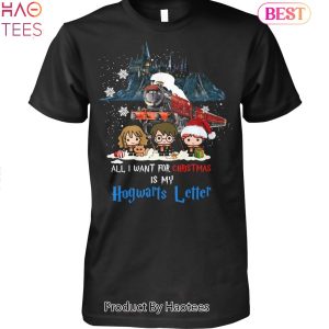 NEW All I Want For Christmas Is My Hogwarts Letter Unisex T-Shirt