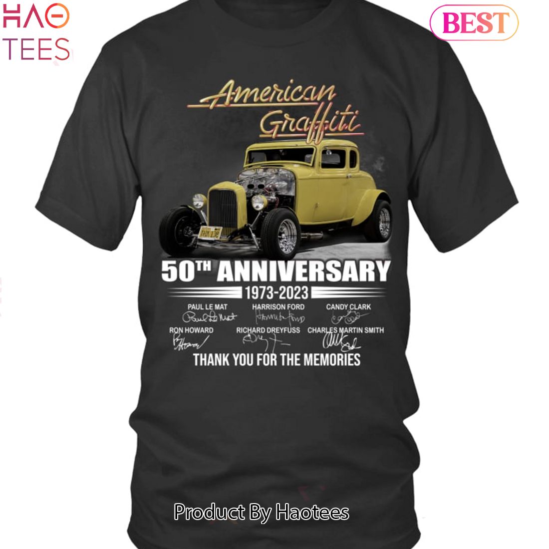 NEW American Graffiti 50 Anniversary 1973-2023 Thank You For The Memories Unisex T-Shirt