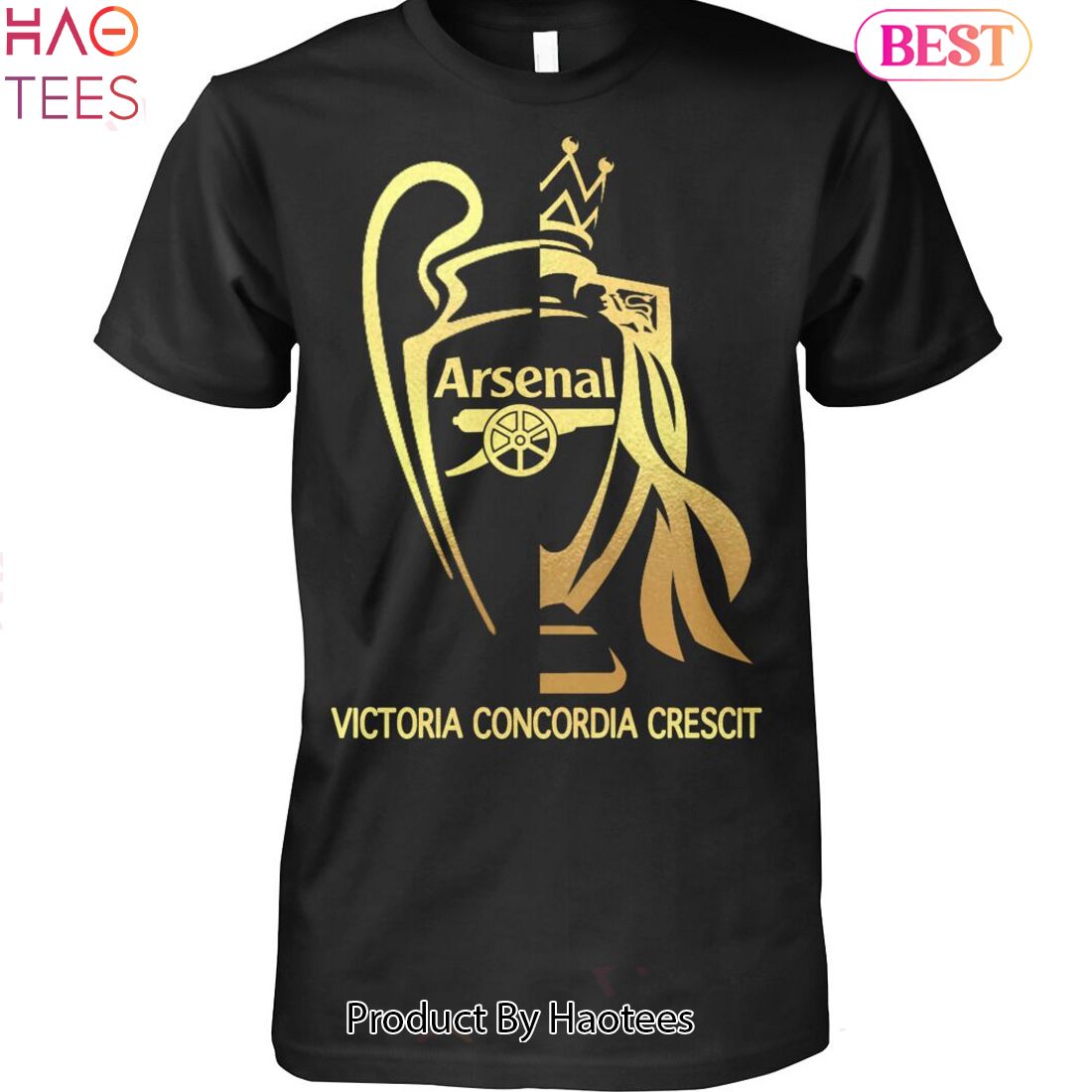 NEW Arsenal Victoria Concordia Crescit Unisex T-Shirt