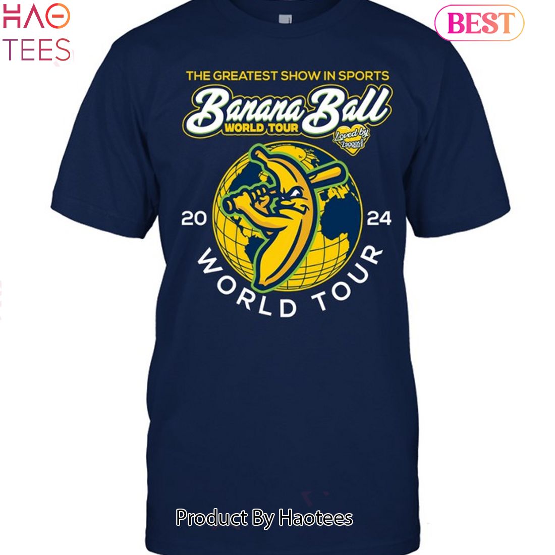 NEW Banana Ball World Tour 2024 Unisex TShirt