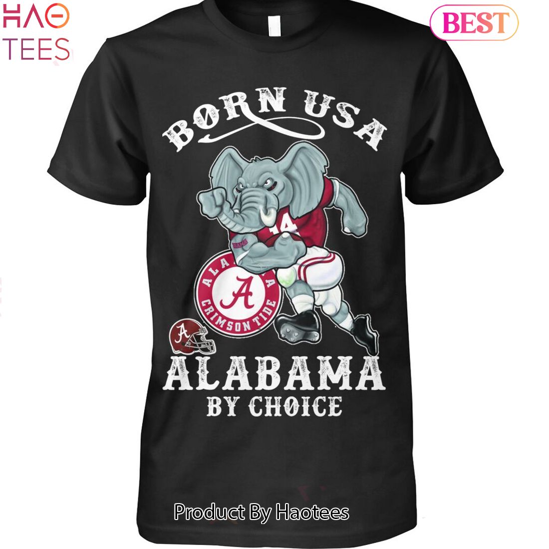 NEW Born USA Alabama Crimson Tide By Choice Unisex T-Shirt