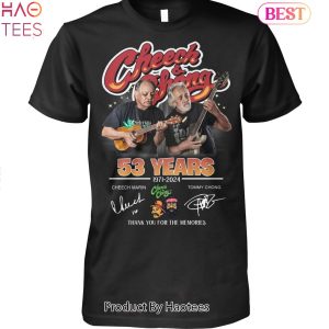 NEW Cheech & Chong 53 Years 1971-2023 Thank You For The Memories Unisex T-Shirt