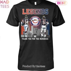 NEW Chicago Bears Legends Thank You For The Memories Unisex T-Shirt