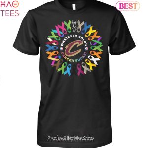 NEW Cleveland Cavaliers Whatever Colot Cancer Sucks Unisex T-Shirt
