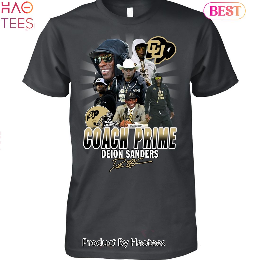 Buy Colored Men's Long Sleeve T-Shirts with Deion Sanders Print