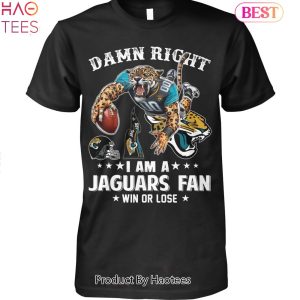 NEW Damn Right Im A Jacksonville Jaguars Fan Unisex T-Shirt