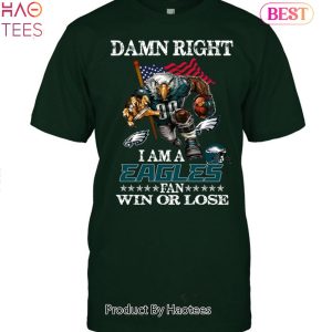 NEW Damn Right Im A Philadelphia Eagles Fan Unisex T-Shirt