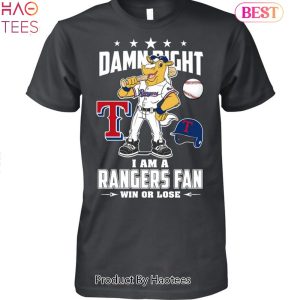 NEW Damn Right Texas Rangers Fan Unisex T-Shirt