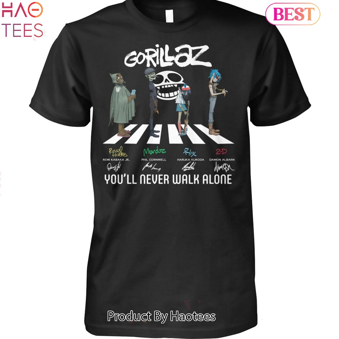 NEW Gorillaz You Will Never Wark Alone Unisex T-Shirt NEW Gorillaz You Will Never Wark Alone Unisex T-Shirt