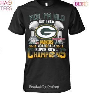 NEW Green Bay Packers Back 2 Back Super Bowl Champions Unisex T-shirt