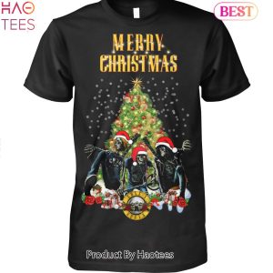 NEW Guns N Roses Merry Chrismas Unisex T-Shirt