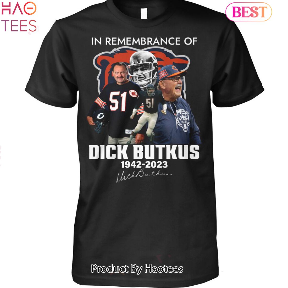 NEW In Remembrance Of Dick Butkus 1942-2023 Unisex T-Shirt
