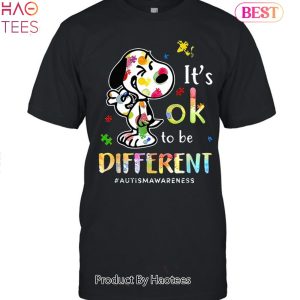 NEW Its Ok To Be Different Snoopy Unisex T-Shirt