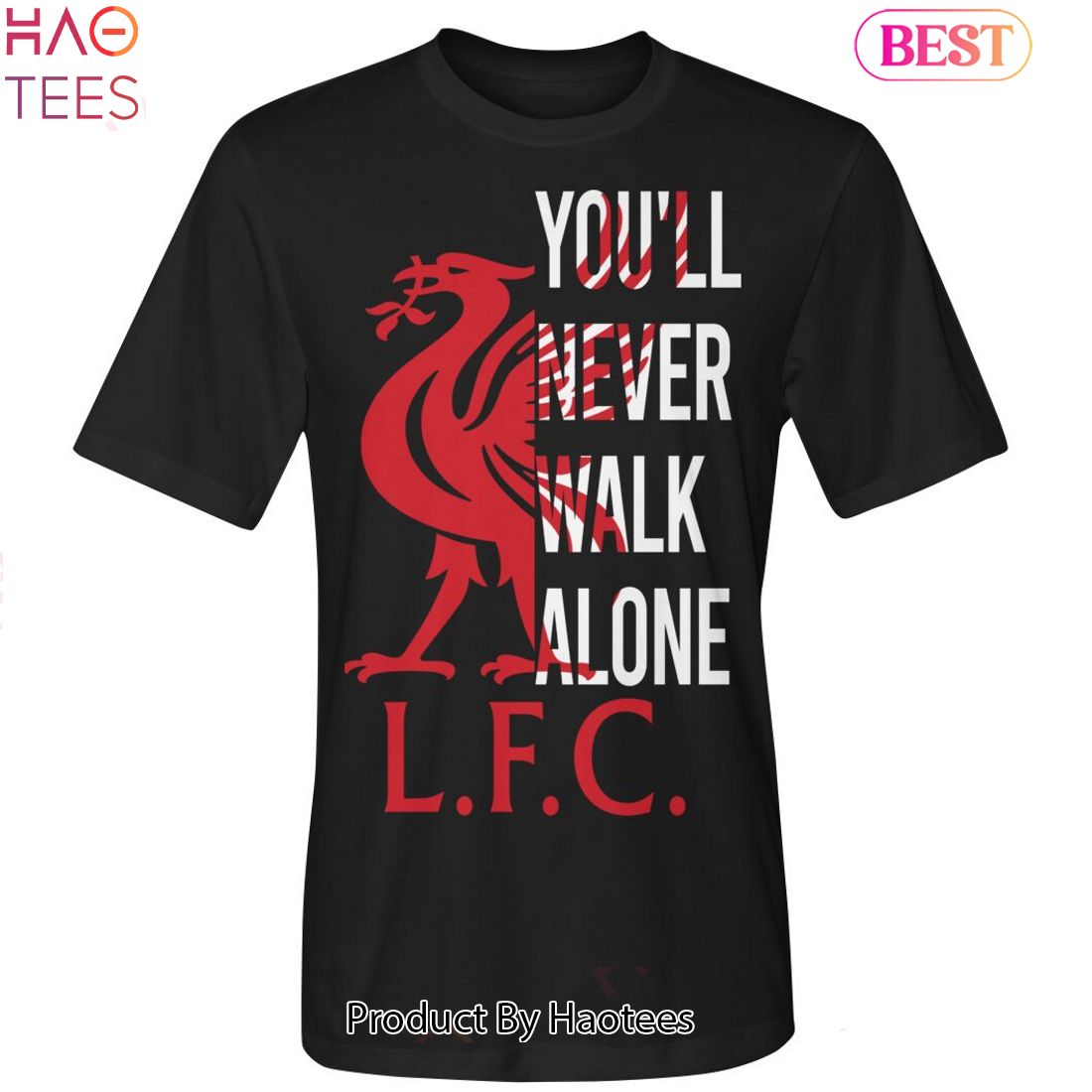 NEW Liverpool F.C You Will Never Walk Alone Unisex T-Shirt NEW Liverpool F.C You Will Never Walk Alone Unisex T-Shirt