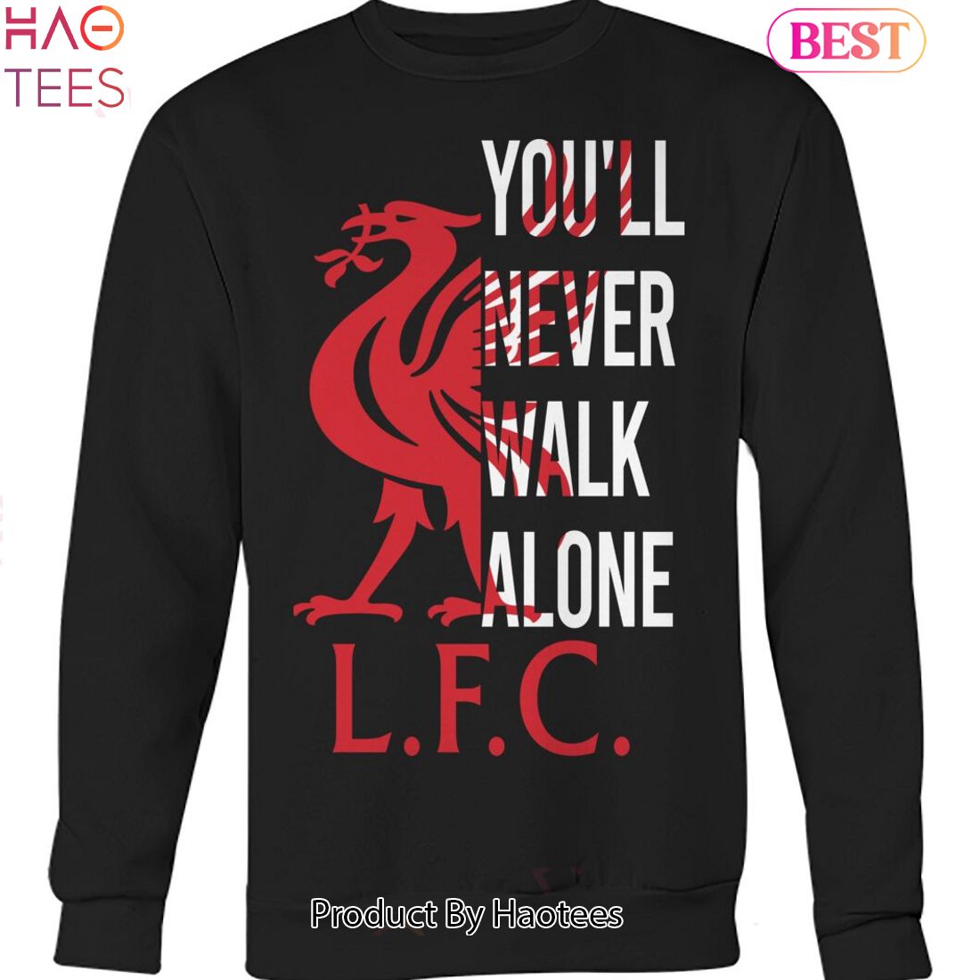 NEW Liverpool F.C You Will Never Walk Alone Unisex T-Shirt NEW Liverpool F.C You Will Never Walk Alone Unisex T-Shirt